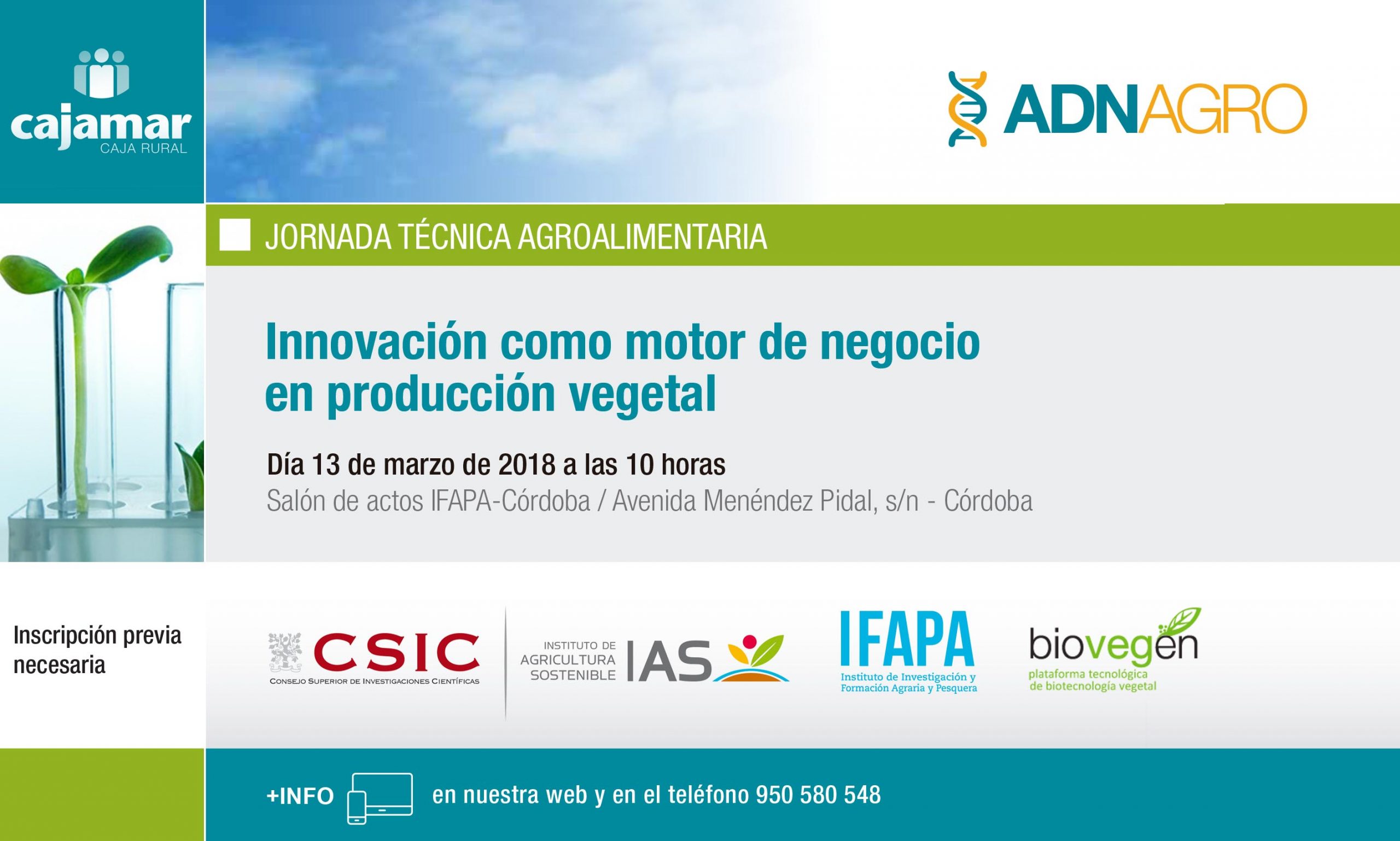 Jornada «Innovación como motor de negocio en producción vegetal»