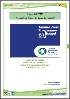 Protegido: Informe BIOVEGEN: Convocatoria Circular Bio-Based Europe (CBE) 2023