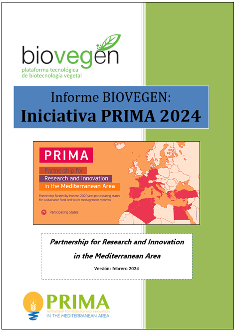 Informe BIOVEGEN. Iniciativa PRIMA 2024