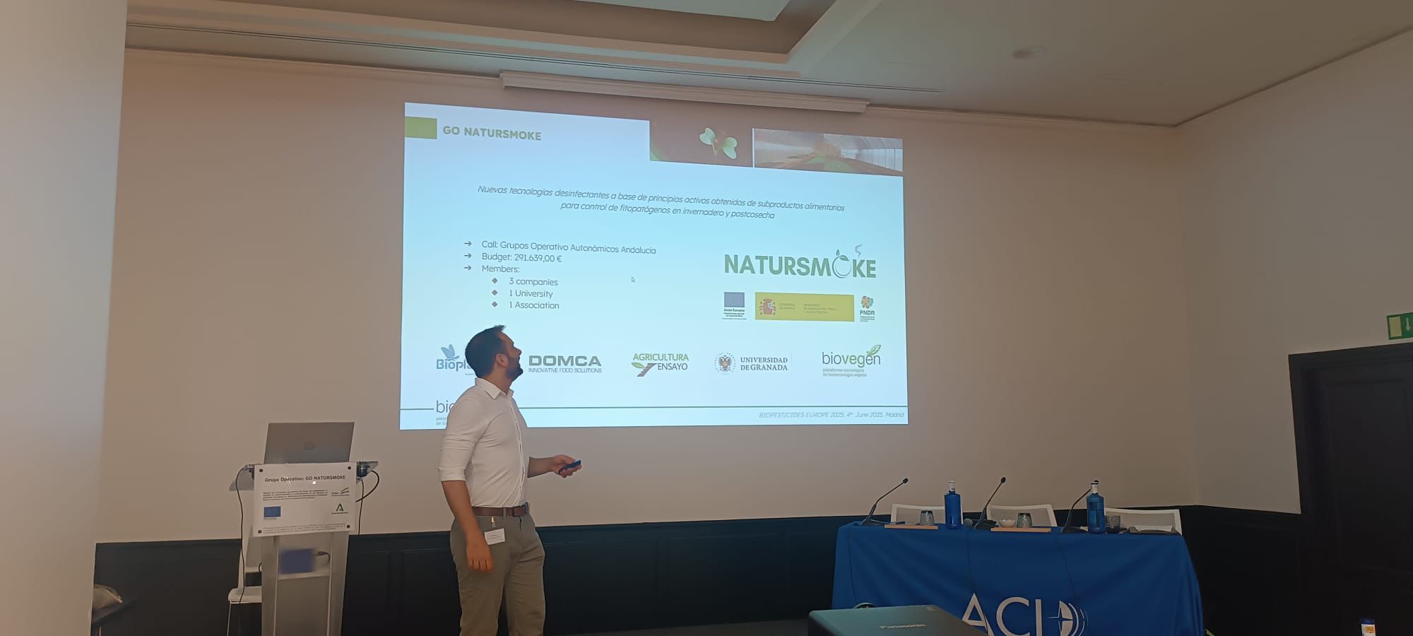 GO NATURSMOKE participa en Biopesticides Europe 2025