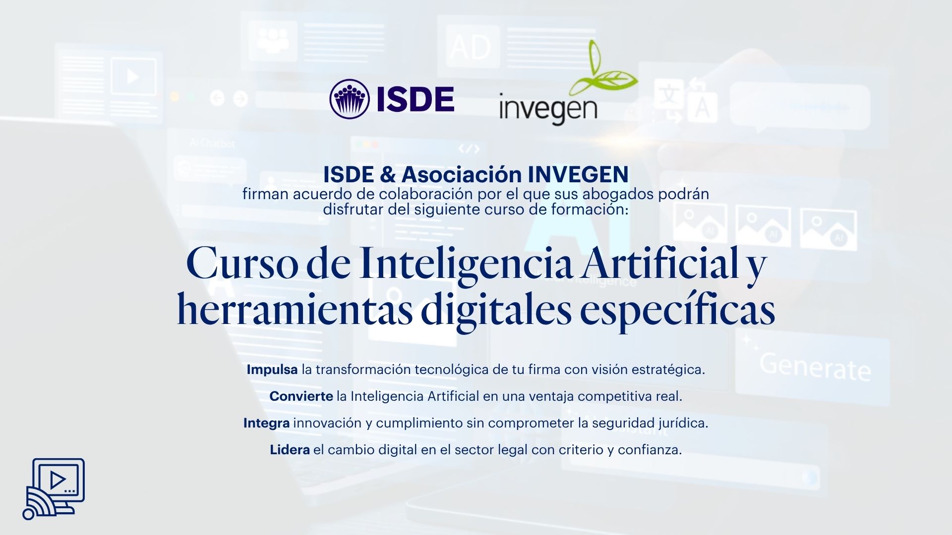 Formación gratuita para socios BIOVEGEN: Inteligencia Artificial para profesionales: herramientas, automatización y productividad