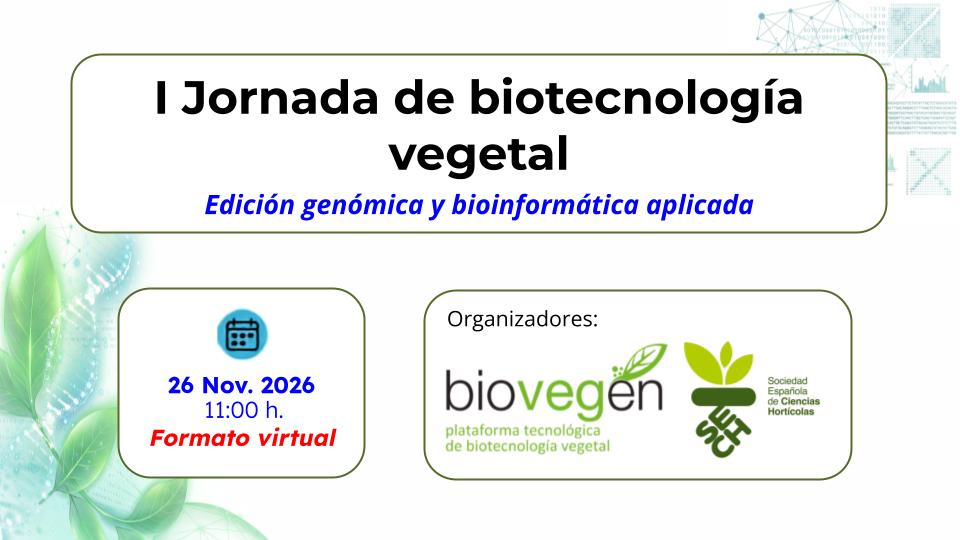 Webinar «Edición genómica y bioinformática aplicada: situación y perspectivas»